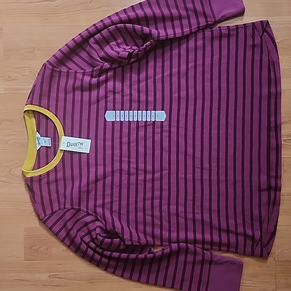 Vintage Duluth Striped Long Sleeve Thermal Top New With Tags